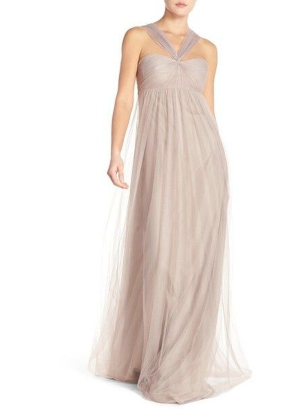 Monique Lhuillier Bridesmaid Dresses in Mink color